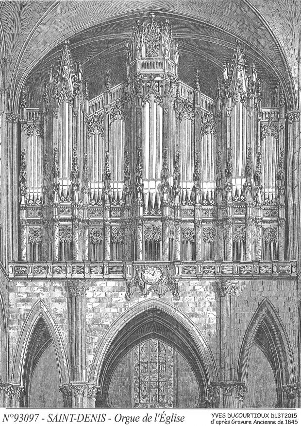 N 93097 - ST DENIS - orgue de l glise